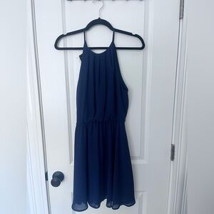 Lush Navy Blue Dress